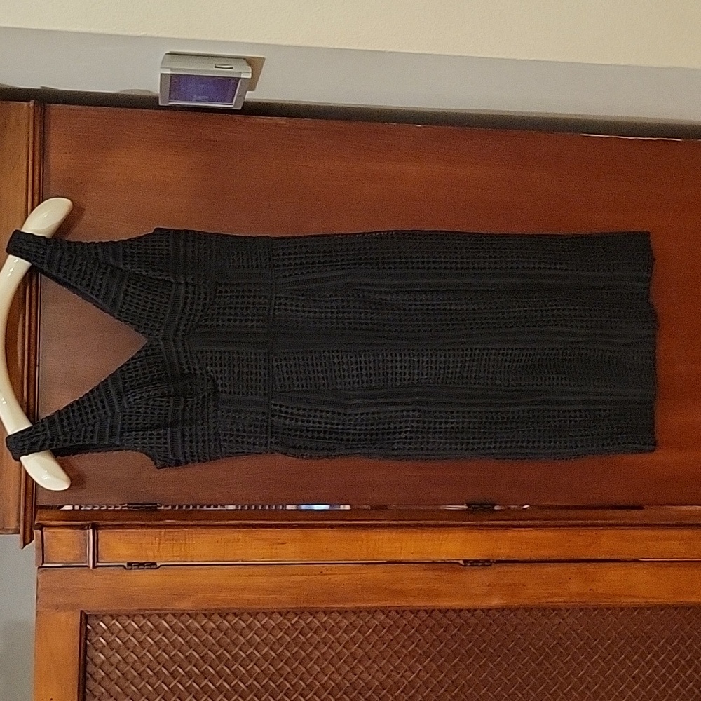 MAEVE by Anthropologie | Taleen Black Lace Midi Dress LBD in size 2